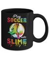 Play Soccer Make Slime Watercolor For Girl Women Mug Coffee Mug | Teecentury.com