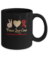 Peace Love Cure Multiple Myeloma Awareness Mug Coffee Mug | Teecentury.com