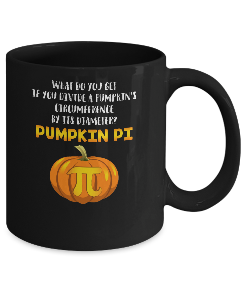 Math Teacher Funny Halloween Pumpkin Pi Mug Coffee Mug | Teecentury.com