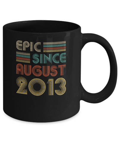 Epic Since August 2013 Vintage 9th Birthday Gifts Mug Coffee Mug | Teecentury.com