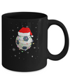 Santa Hat Soccer Christmas Gifts Mug Coffee Mug | Teecentury.com