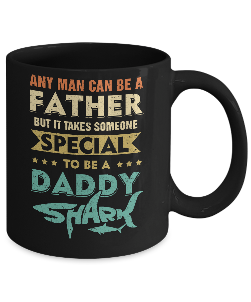 Vintage Someone Special To Be A Daddy Shark Fathers Day Mug Coffee Mug | Teecentury.com