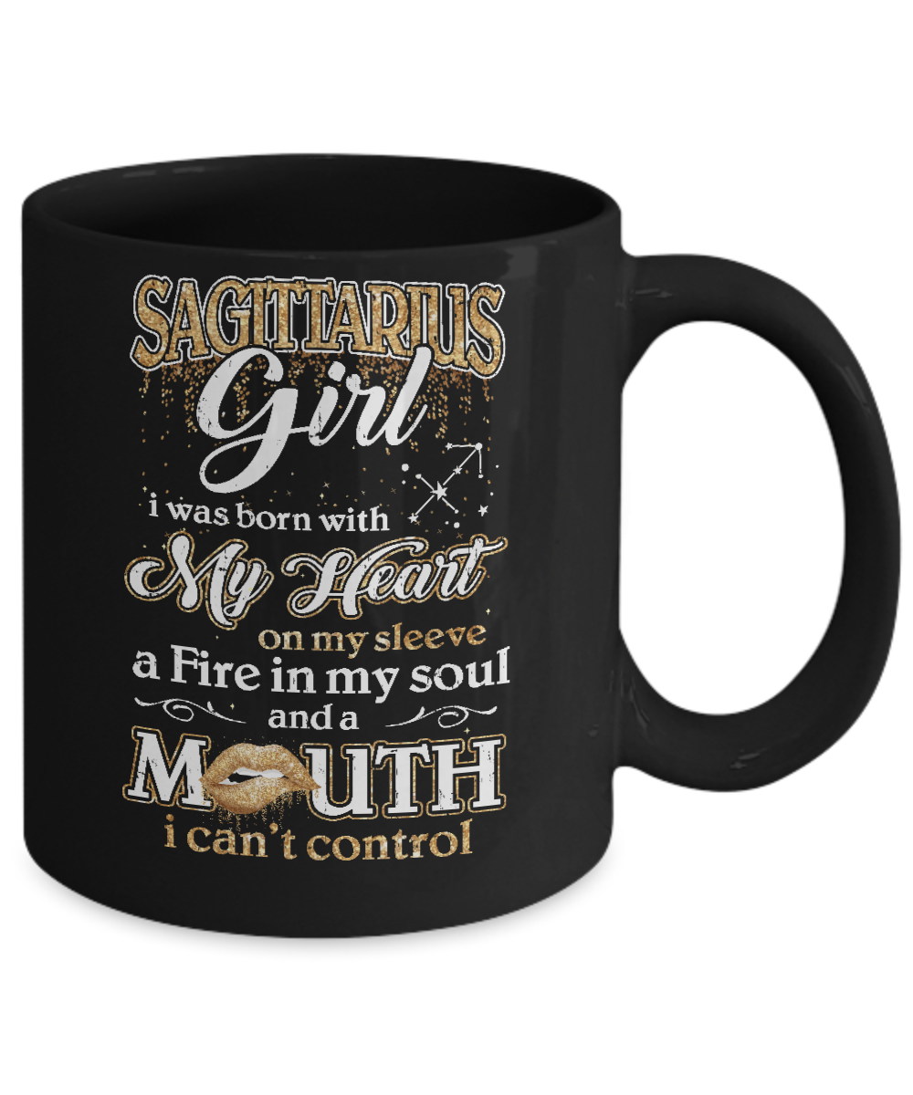 I'm A Sagittarius Girl Lipstick November December Funny Zodiac Birthday Mug Coffee Mug | Teecentury.com