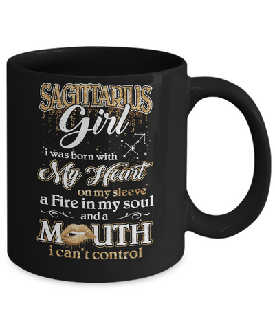 I'm A Sagittarius Girl Lipstick November December Funny Zodiac Birthday Mug Coffee Mug | Teecentury.com