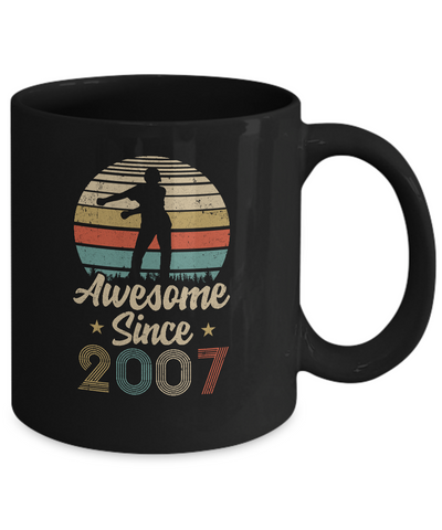 Vintage Flossing Awesome Since 2007 15th Birthday Gift Mug Coffee Mug | Teecentury.com