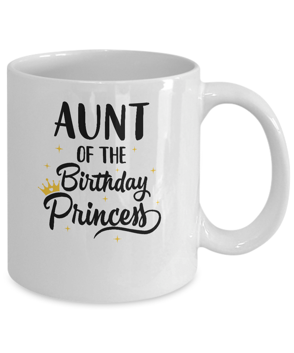Aunt Of The Birthday Princess Matching Family Party Mug Coffee Mug | Teecentury.com