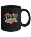 Vintage Retro Classic Heart Made In 1949 73th Birthday Mug Coffee Mug | Teecentury.com