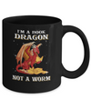 Reading Book I'm A Book Dragon Not A Worm Mug Coffee Mug | Teecentury.com