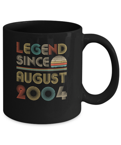 Legend Since August 2004 Vintage 18th Birthday Gifts Mug Coffee Mug | Teecentury.com