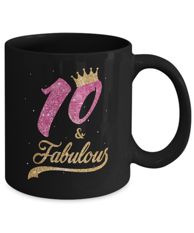 10Th And Fabulous Ten Birthday Mug Coffee Mug | Teecentury.com