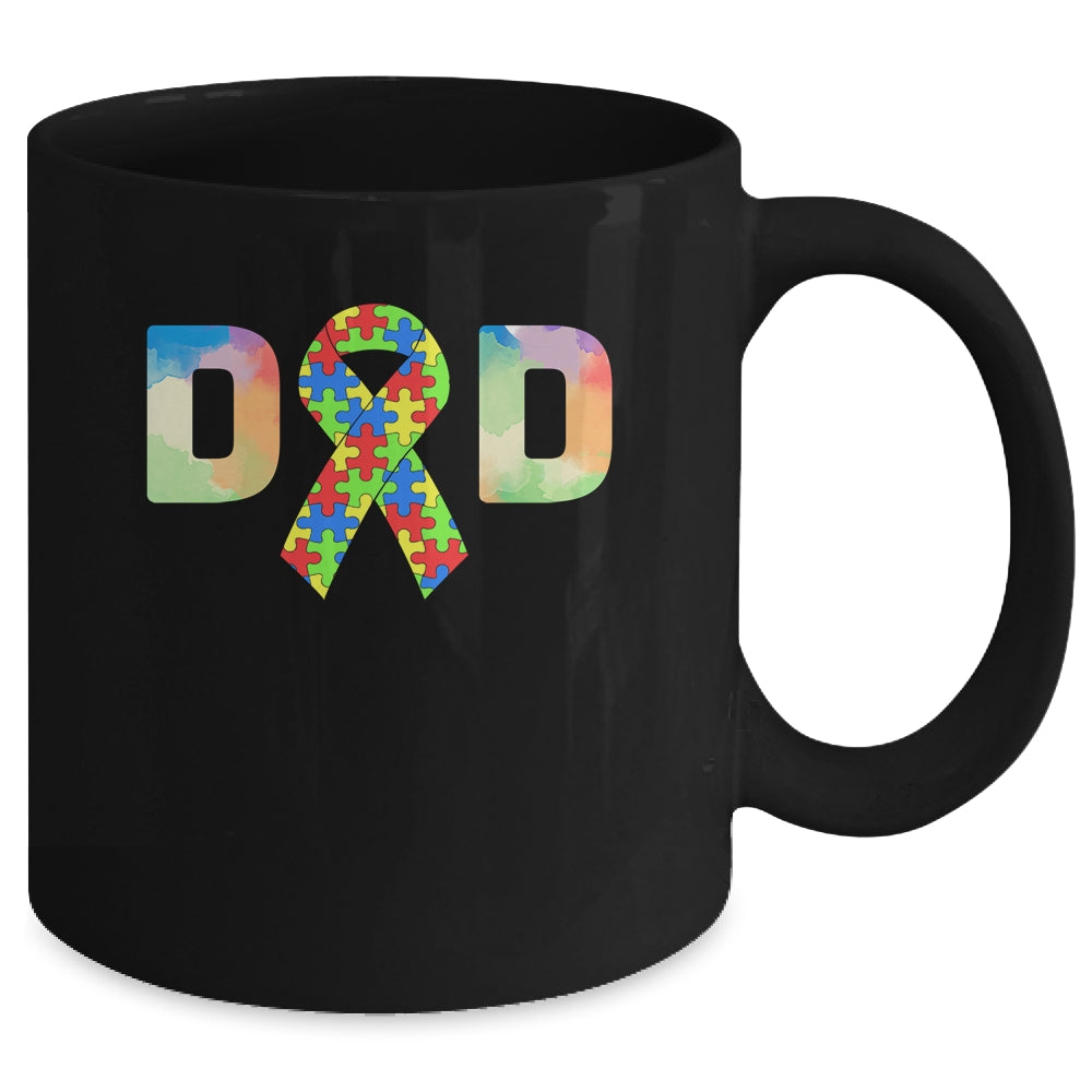 Autism Dad Support Awareness Autistic Parents Gifts Mug Coffee Mug | Teecentury.com