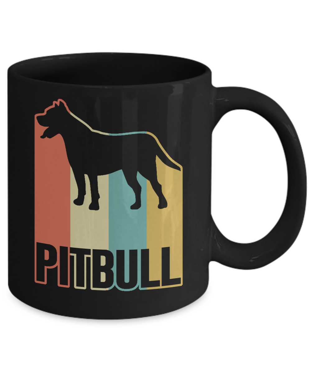 Classic Vintage Retro Style Pitbull Dog Mug Coffee Mug | Teecentury.com