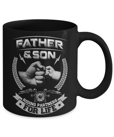 Motocross Father And Son Riding Partners For Life Mug Coffee Mug | Teecentury.com