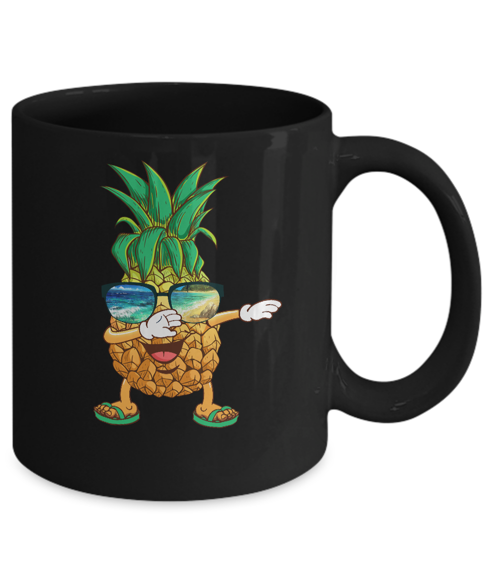 Dabbing Pineapple Sunglasses Aloha Beaches Hawaii Mug Coffee Mug | Teecentury.com