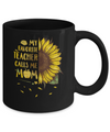 Sunflower My Favorite Teacher Calls Me Mom Mothers Day Gift Mug Coffee Mug | Teecentury.com