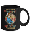 Nurse Not All Heroes Wear Capes My Sister Wears Scrubs Vintage Mug Coffee Mug | Teecentury.com