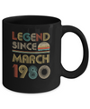 Legend Since March 1980 Vintage 42th Birthday Gifts Mug Coffee Mug | Teecentury.com