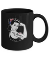 Woman Veteran Strong Girl America 4Th July Mug Coffee Mug | Teecentury.com