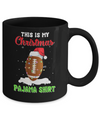 This Is My Christmas Pajama Xmas Football Santa Mug Coffee Mug | Teecentury.com