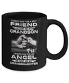 A Best Friend He Sent Me My Grandson & Angel Granddaughter Mug Coffee Mug | Teecentury.com