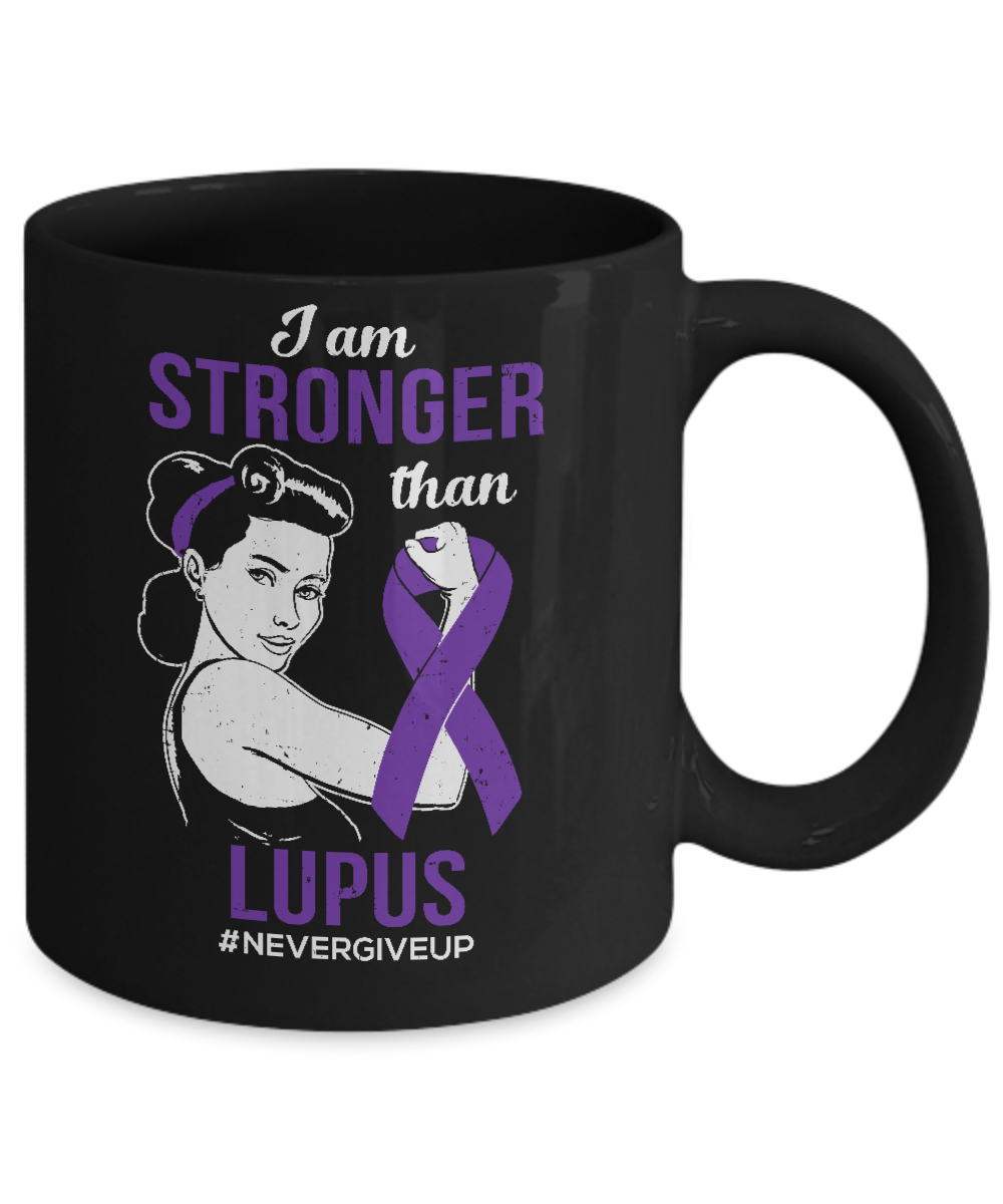I Am Stronger Than Lupus Awareness Support Mug Coffee Mug | Teecentury.com