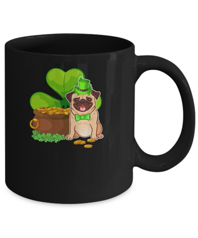 Pug St Patrick's Day Irish Dog Lover Funny Gifts Mug Coffee Mug | Teecentury.com