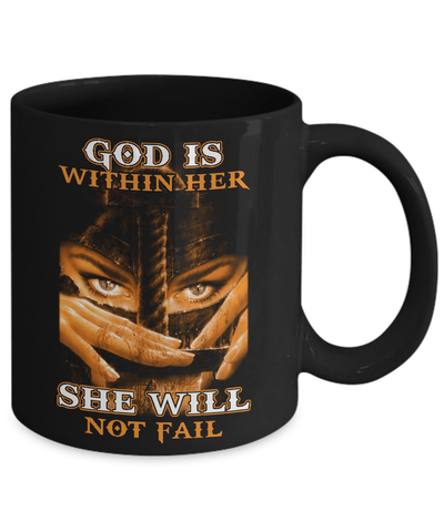 Knight Templar God Is Within Her She Will Not Fail Mug Coffee Mug | Teecentury.com