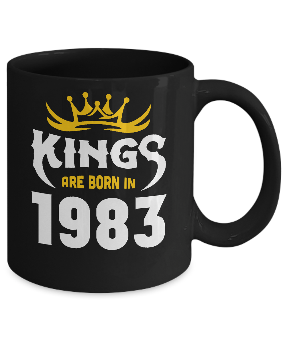 Kings Are Born In 1983 Birthday Gift Coffee Mug | Teecentury.com