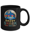 Retro Vintage Daddy Shark Doo Doo Doo Mug Coffee Mug | Teecentury.com