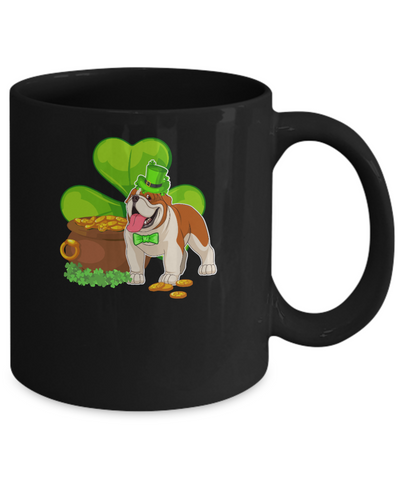 Bulldog St Patrick's Day Irish Dog Lover Funny Gifts Mug Coffee Mug | Teecentury.com