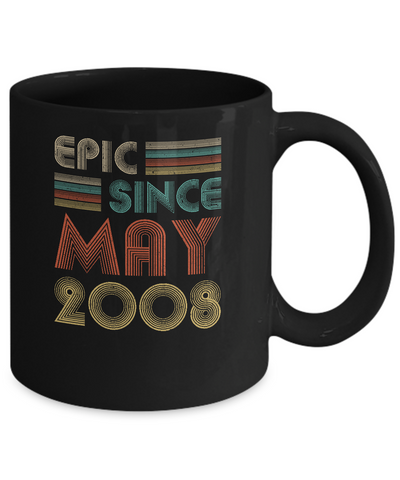 Epic Since May 2008 Vintage 14th Birthday Gifts Mug Coffee Mug | Teecentury.com