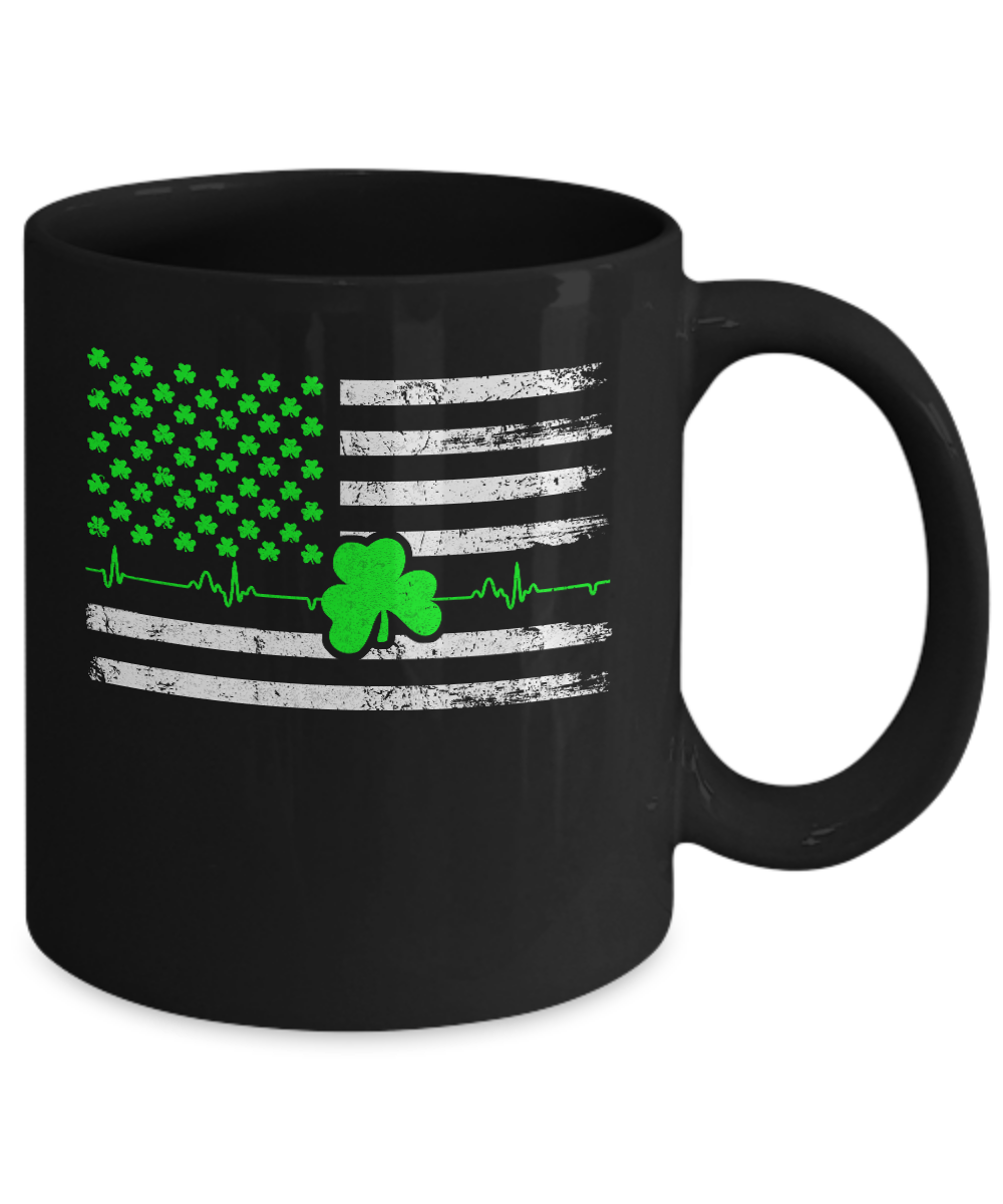 St. Patrick's Day Irish American Flag Mug Coffee Mug | Teecentury.com