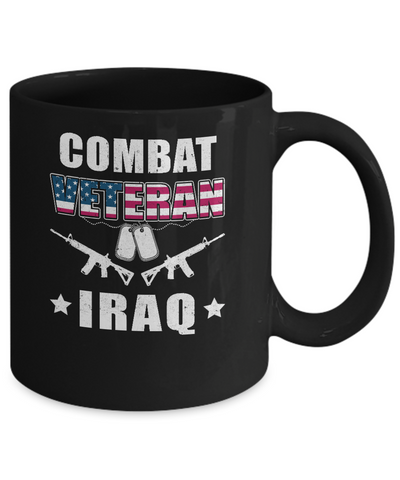 Combat Veteran Iraq Mug Coffee Mug | Teecentury.com