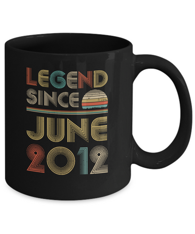 Legend Since June 2012 Vintage 10th Birthday Gifts Mug Coffee Mug | Teecentury.com