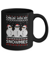 Chillin With My Snowmies Ugly Christmas Sweater Mug Coffee Mug | Teecentury.com