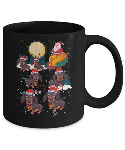 Dog Reindeer Dachshund Christmas Gift Mug Coffee Mug | Teecentury.com