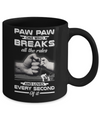Paw Paw One Who Breaks All The Rules And Loves Every Second Of It Mug Coffee Mug | Teecentury.com