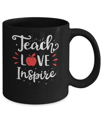 Teach Love Inspire Teacher Gifts Mug Coffee Mug | Teecentury.com