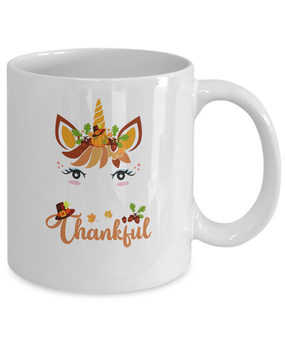 Thanksgiving Unicorn Pumpkin For Kids Mug Coffee Mug | Teecentury.com