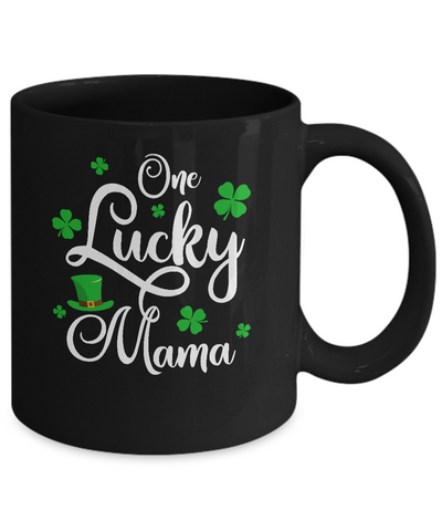 One Lucky Mama St Patricks Day For Mom Mug Coffee Mug | Teecentury.com