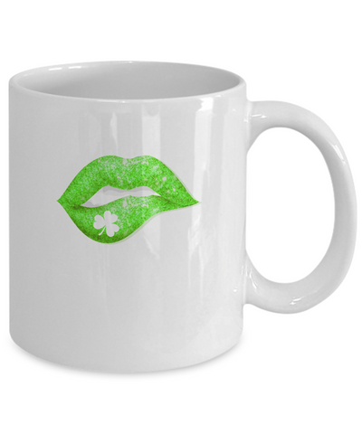 Kiss Me I'm Irish Lips St Patricks Day Mug Coffee Mug | Teecentury.com