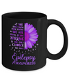Being Strong Daisy Flower Purple Epilepsy Awareness Mug Coffee Mug | Teecentury.com