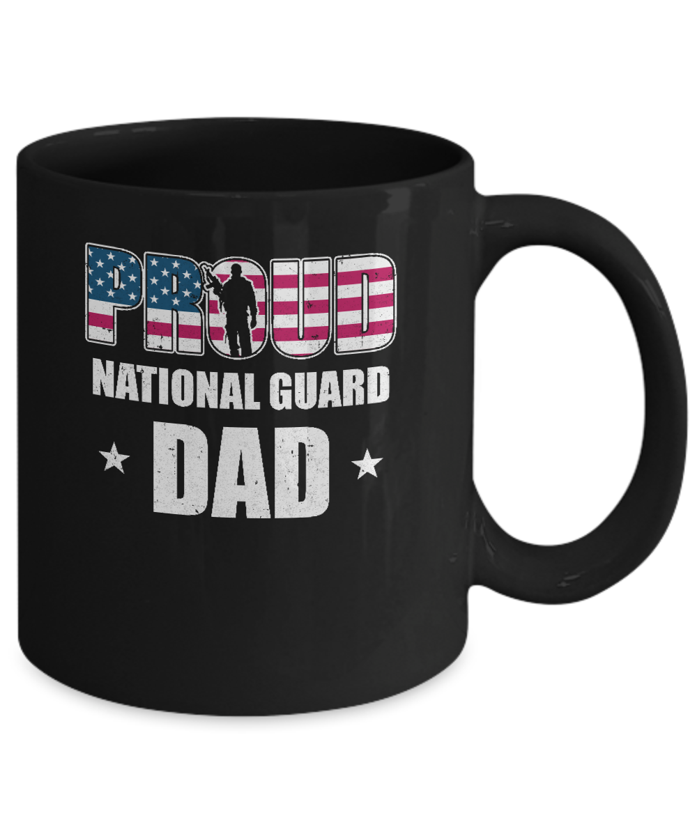 Proud National Guard Dad Veteran Fathers Day Mug Coffee Mug | Teecentury.com