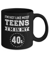 Vintage I'm Not Like Most Teens I'm In My 40s Birthday Mug Coffee Mug | Teecentury.com