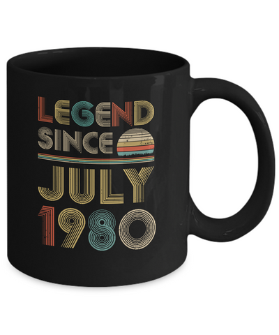 Legend Since July 1980 Vintage 42th Birthday Gifts Mug Coffee Mug | Teecentury.com