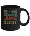 Epic Since June 2007 Vintage 15th Birthday Gifts Mug Coffee Mug | Teecentury.com