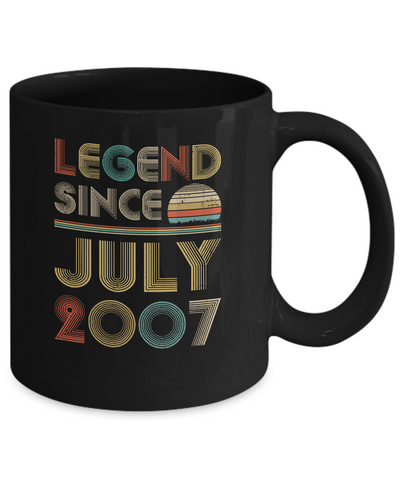 Legend Since July 2007 Vintage 15th Birthday Gifts Mug Coffee Mug | Teecentury.com