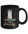 Llama Unicorn Llamacorns Born In January Birthday Gift Mug Coffee Mug | Teecentury.com