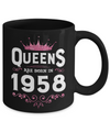 Queens Are Born In 1958 Birthday Gift Coffee Mug | Teecentury.com