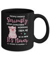 People Should Stop Expecting Normal From Me Pig Mug Coffee Mug | Teecentury.com